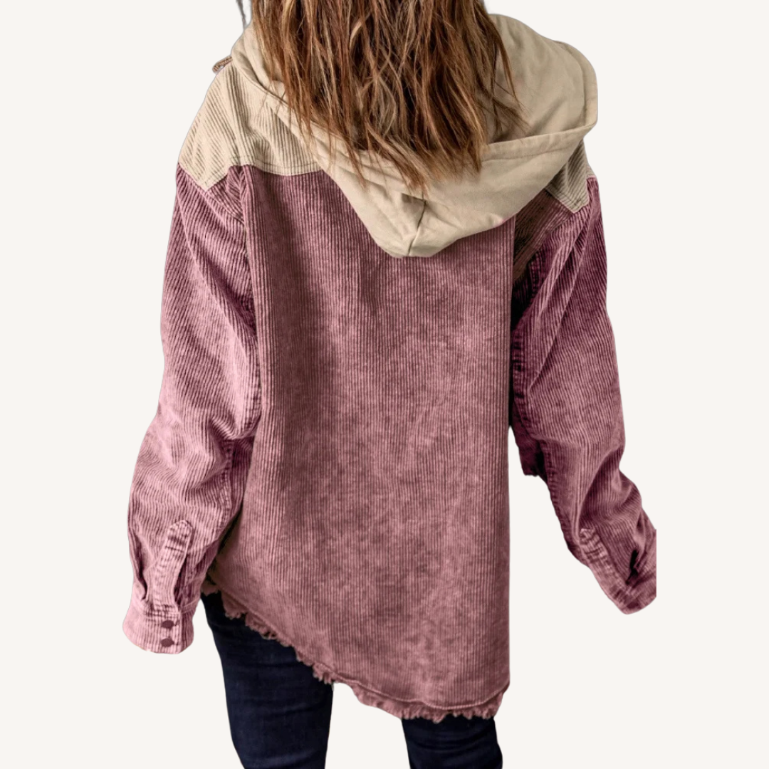 Nelli | Retro Kapuzenstrickjacke