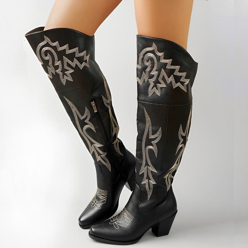 CHEYENNE™ – Klassische Overknee-Cowboystiefel