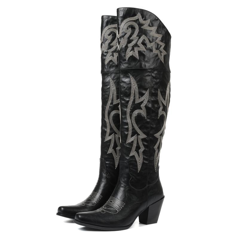 CHEYENNE™ – Klassische Overknee-Cowboystiefel
