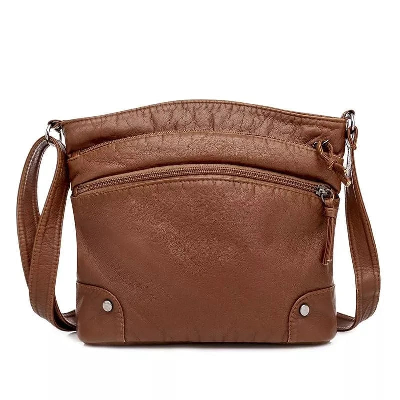 Freya – Leder-Schultertasche