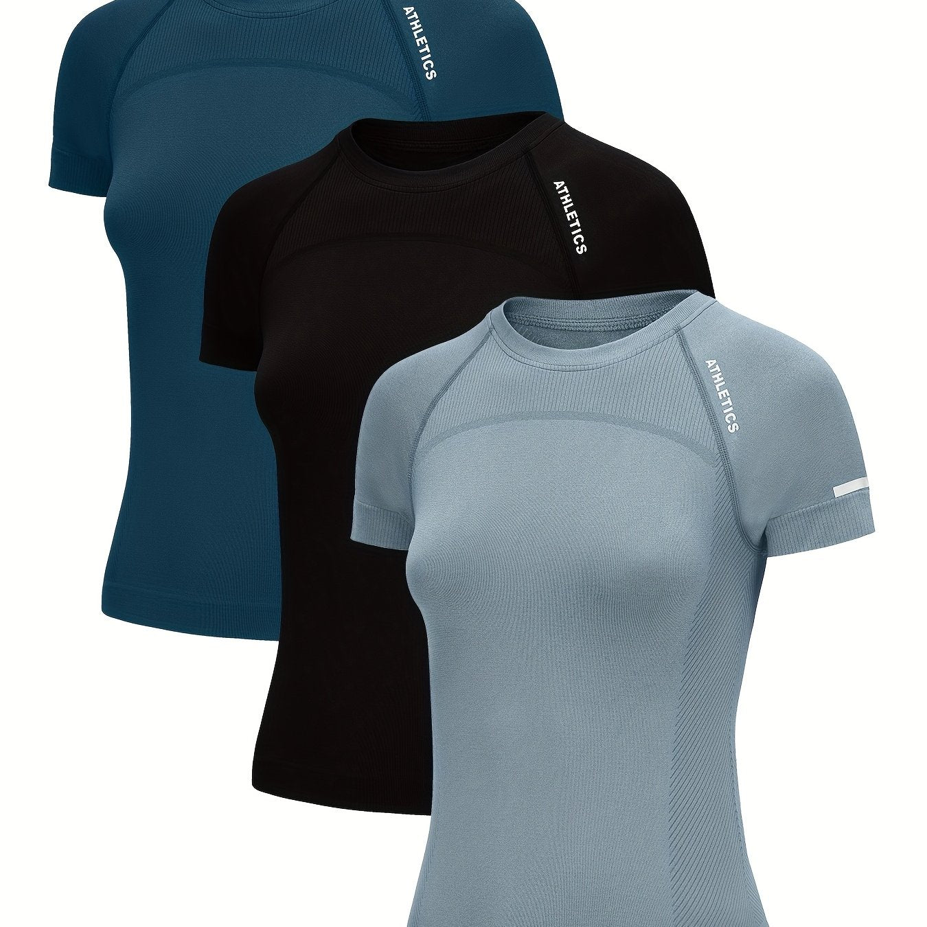 Active Flow Damen Sport T-Shirt Set (3er Pack)