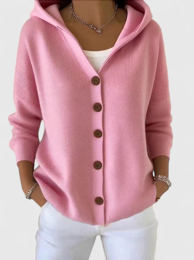 Sophie | Stilvolle Kapuzenstrickjacke