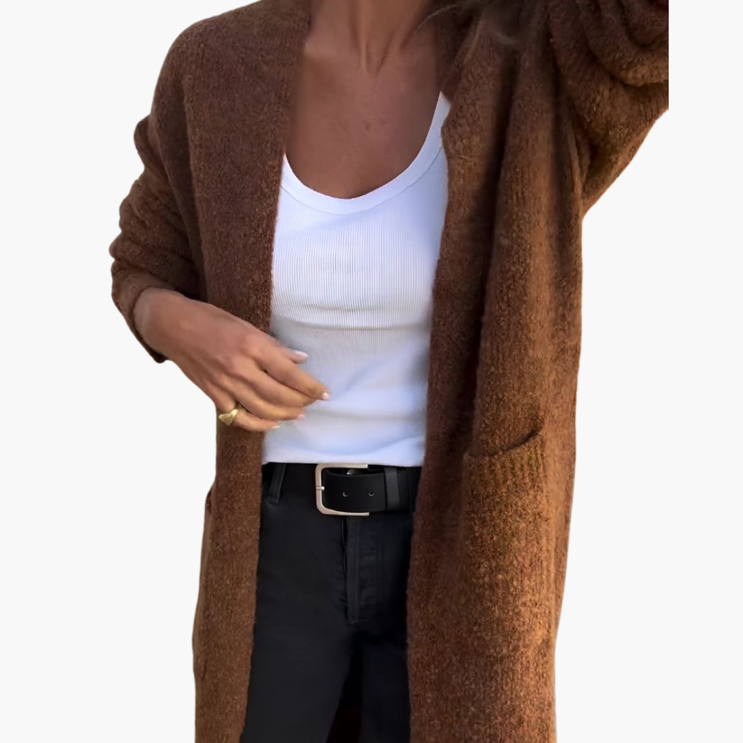 Holly | Lässiger Strick-Cardigan mit Taschen