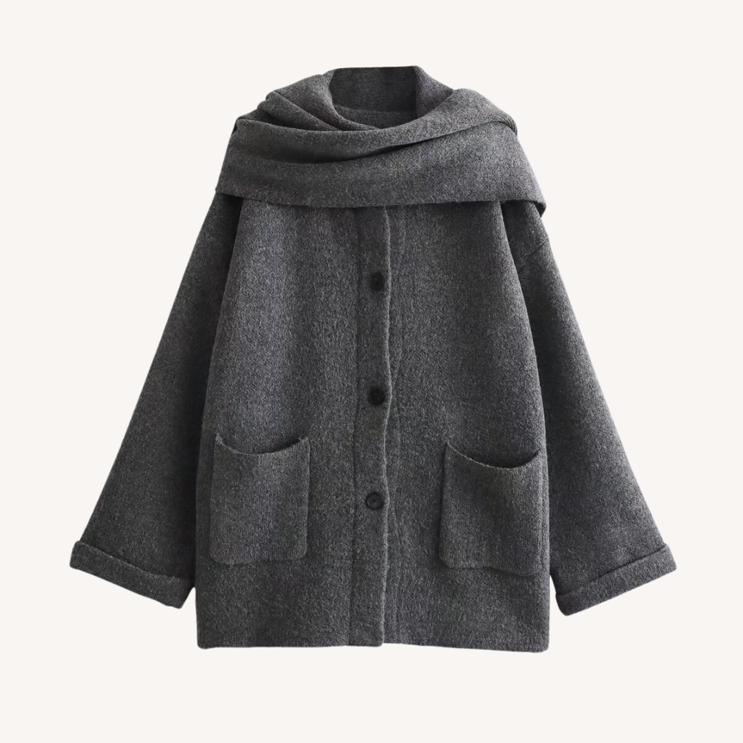 Jodie | Strickjacke mit Schal