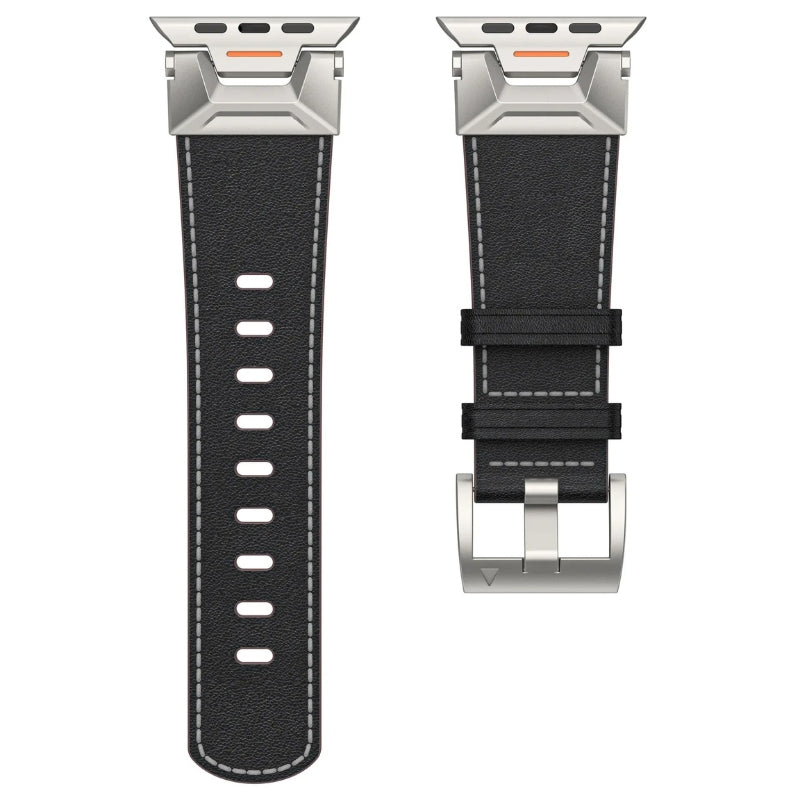 Titanium Echtleder Apple Watch Armband