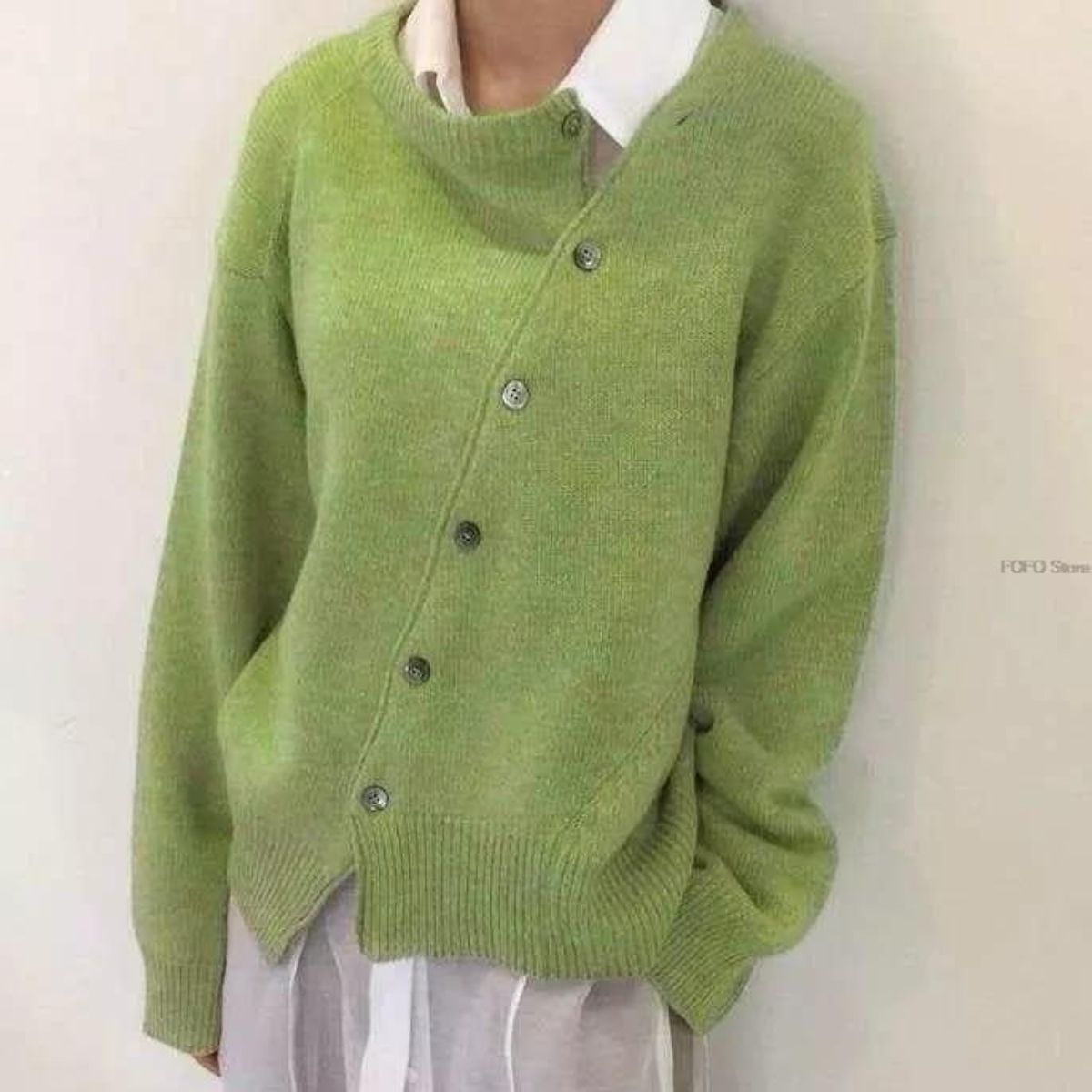 Evalina | Cardigan mit Rundhalsausschnitt