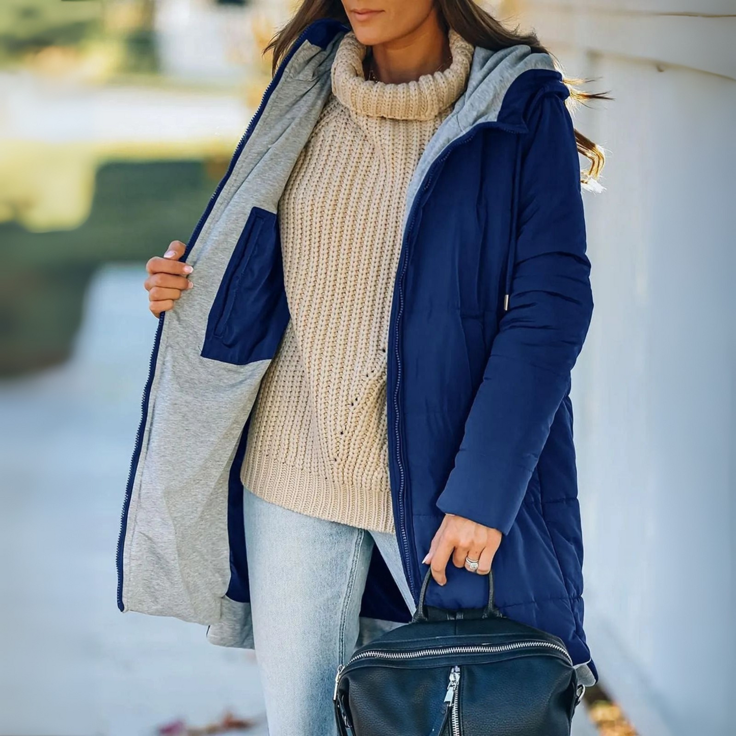 Daniela | Lässige Steppjacke mit Kapuze