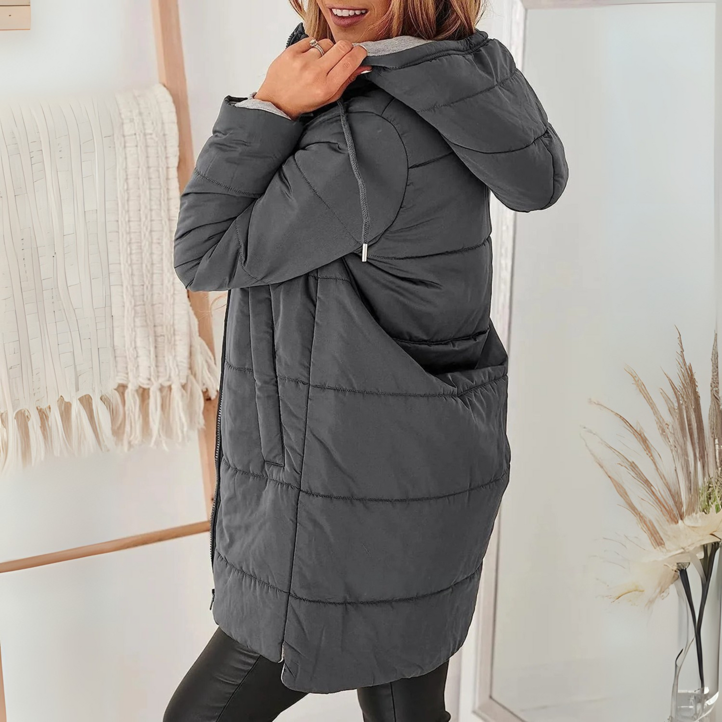 Daniela | Lässige Steppjacke mit Kapuze