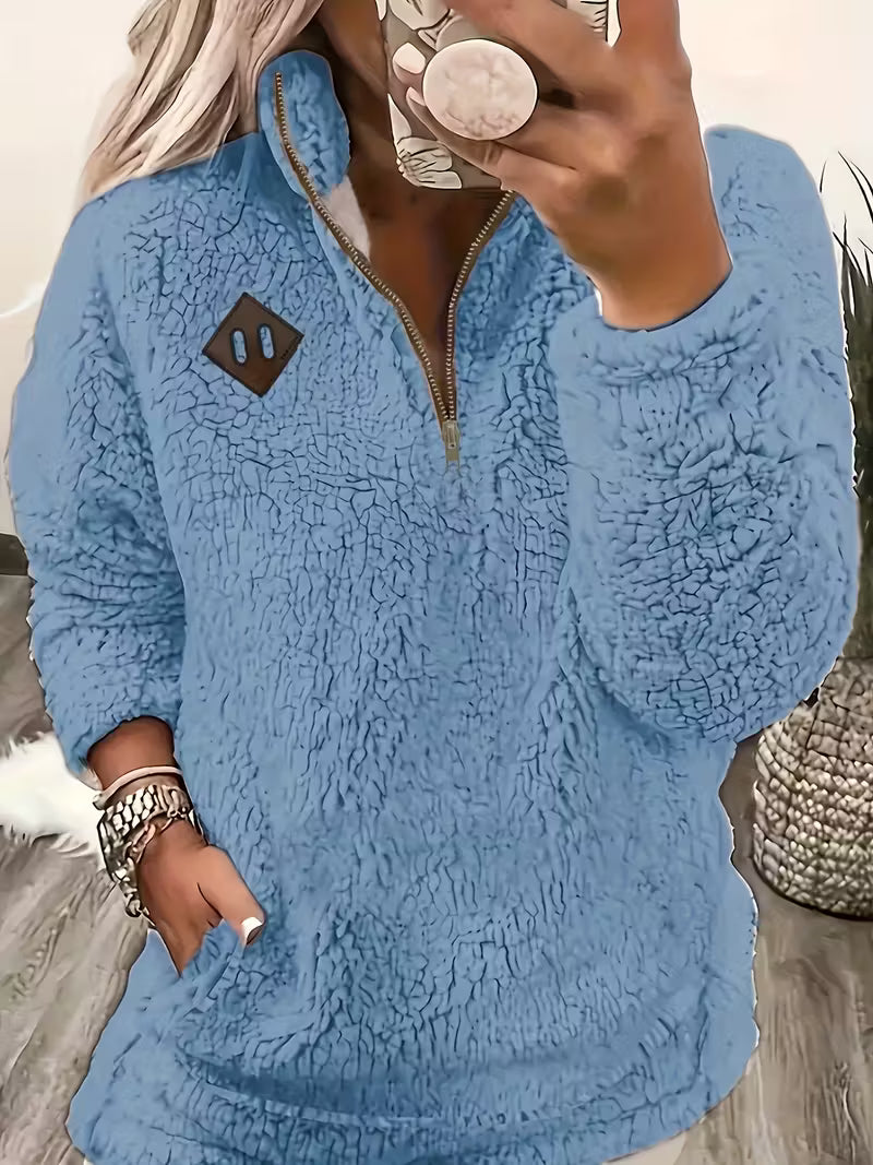 Humera™ | Eleganter Reißverschluss-Pullover+