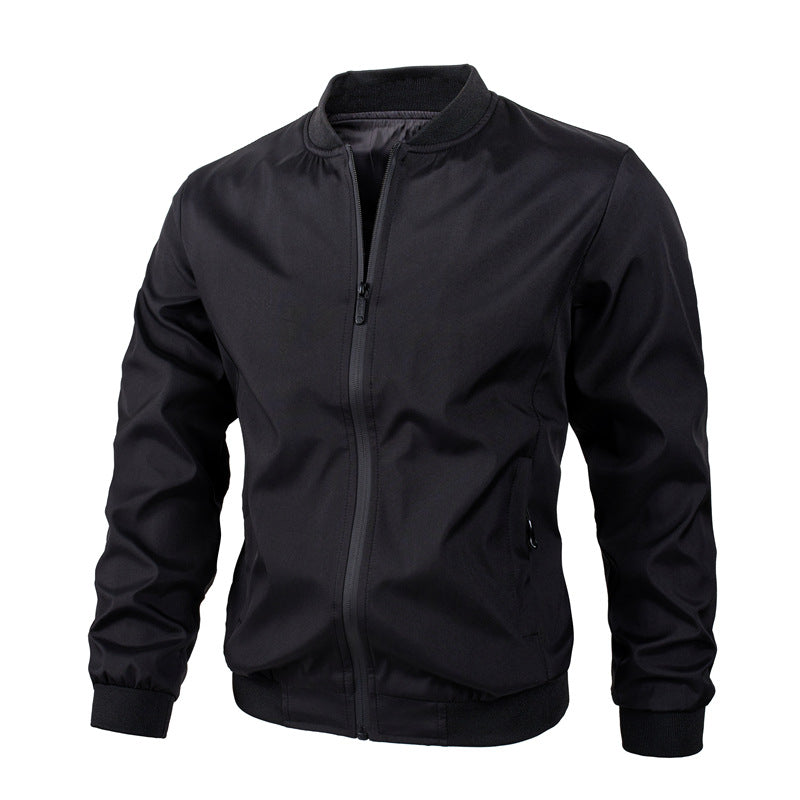 Herren Herbstjacke mit regulärer Passform, Seitentaschen und geradem Saum