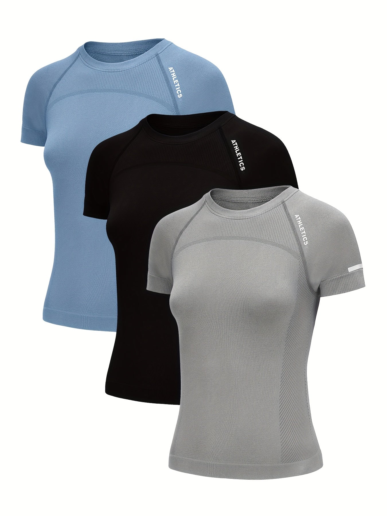 Active Flow Damen Sport T-Shirt Set (3er Pack)