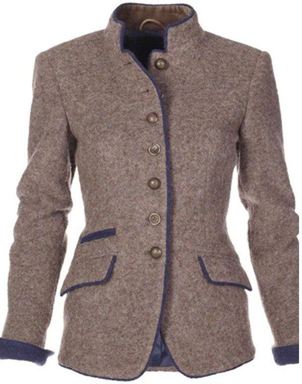 Valery | Strickjacke mit Hohem Kragen