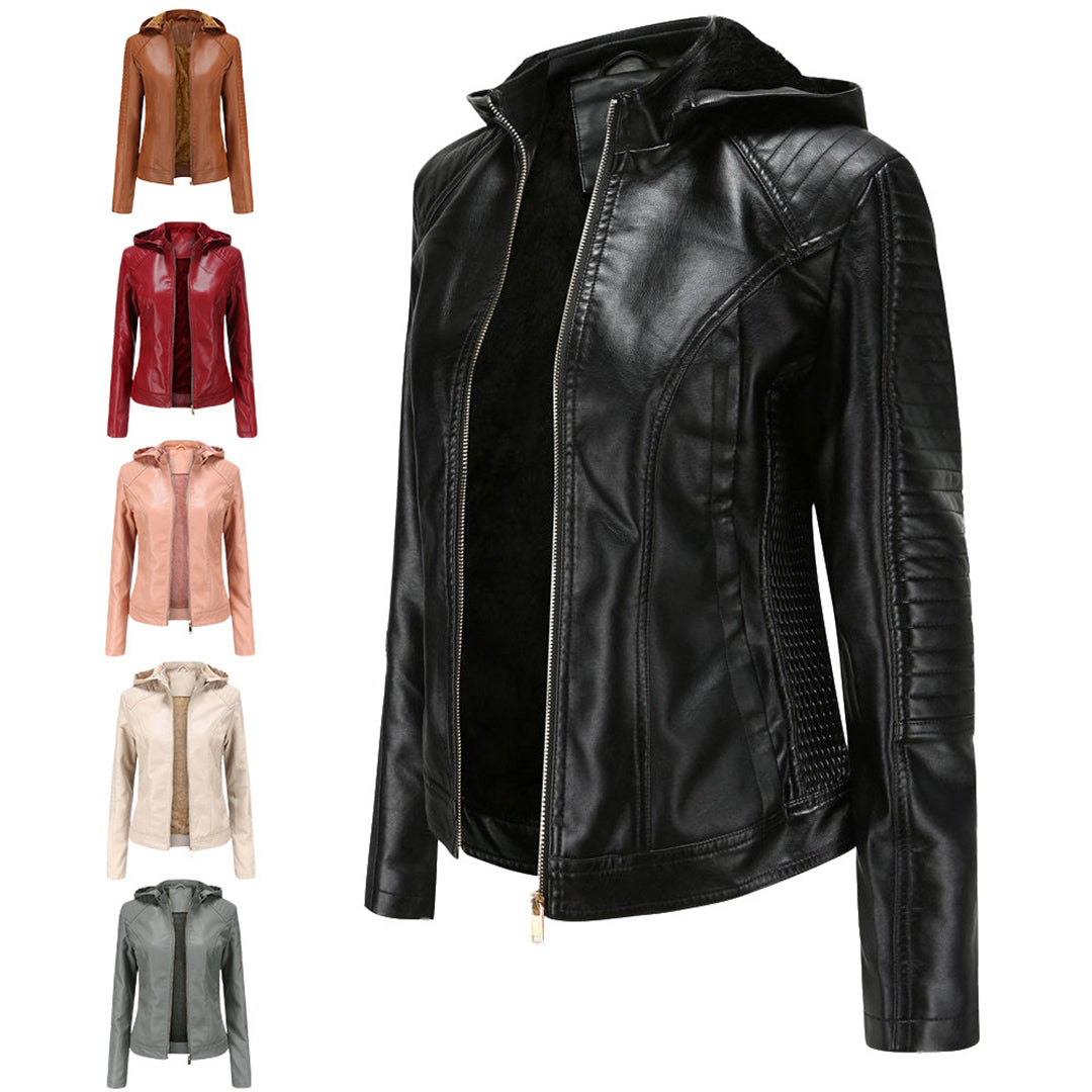 MIRJETE - Stilvolle Leder Sommerjacke