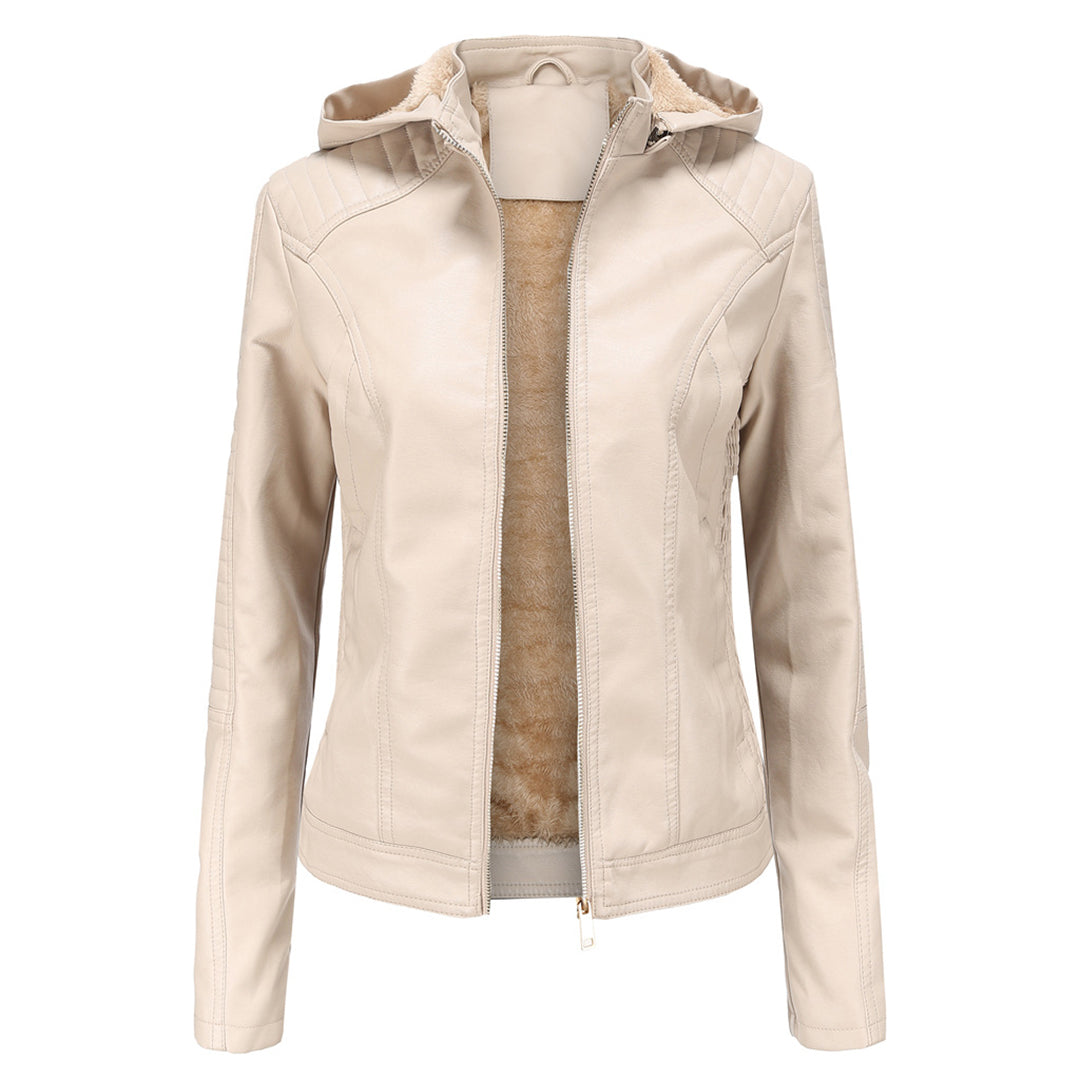 MIRJETE - Stilvolle Leder Sommerjacke