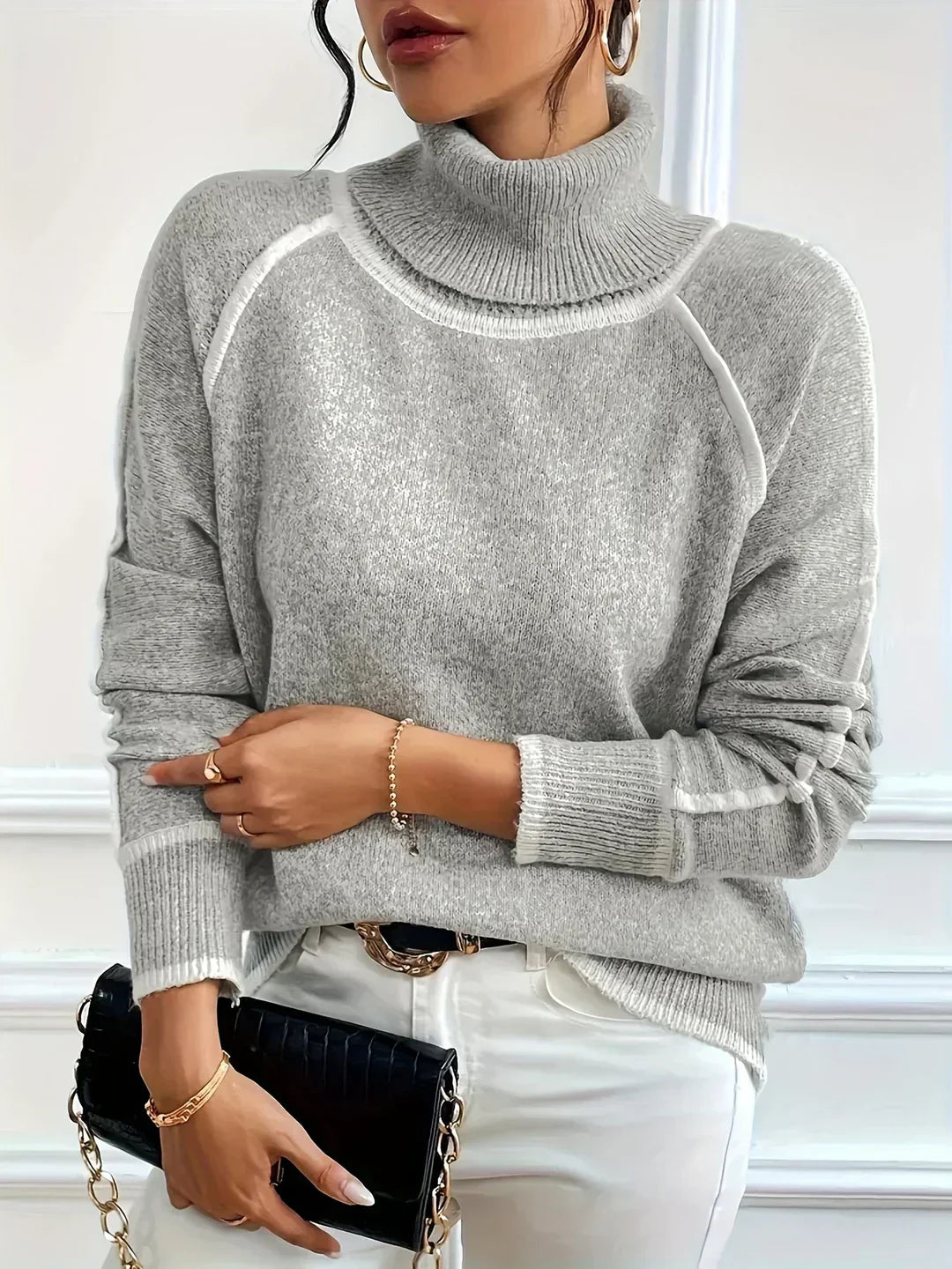 Elle | Gemütlicher Rollkragenpullover