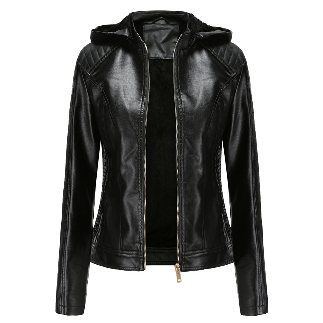 MIRJETE - Stilvolle Leder Sommerjacke