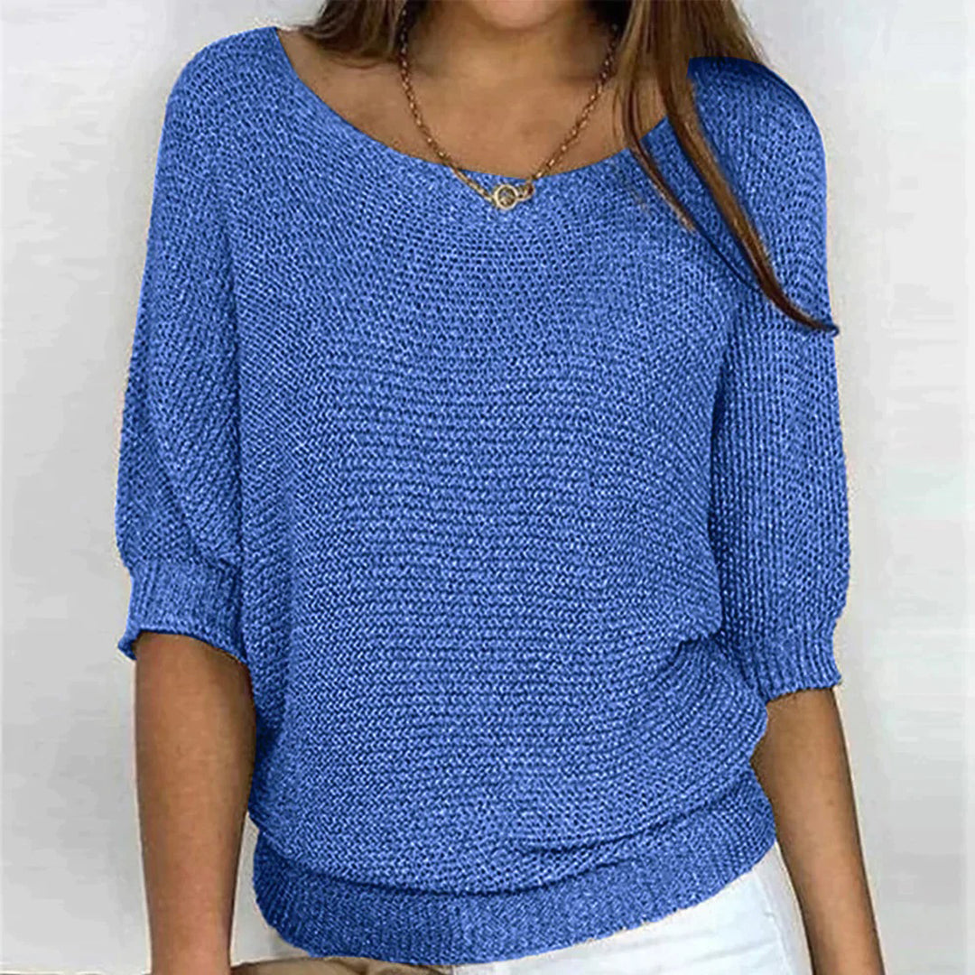 THARAH | Oberteil - Elegant - Strickmuster / Vielseitigs Design - Alltagstauglich für Damen