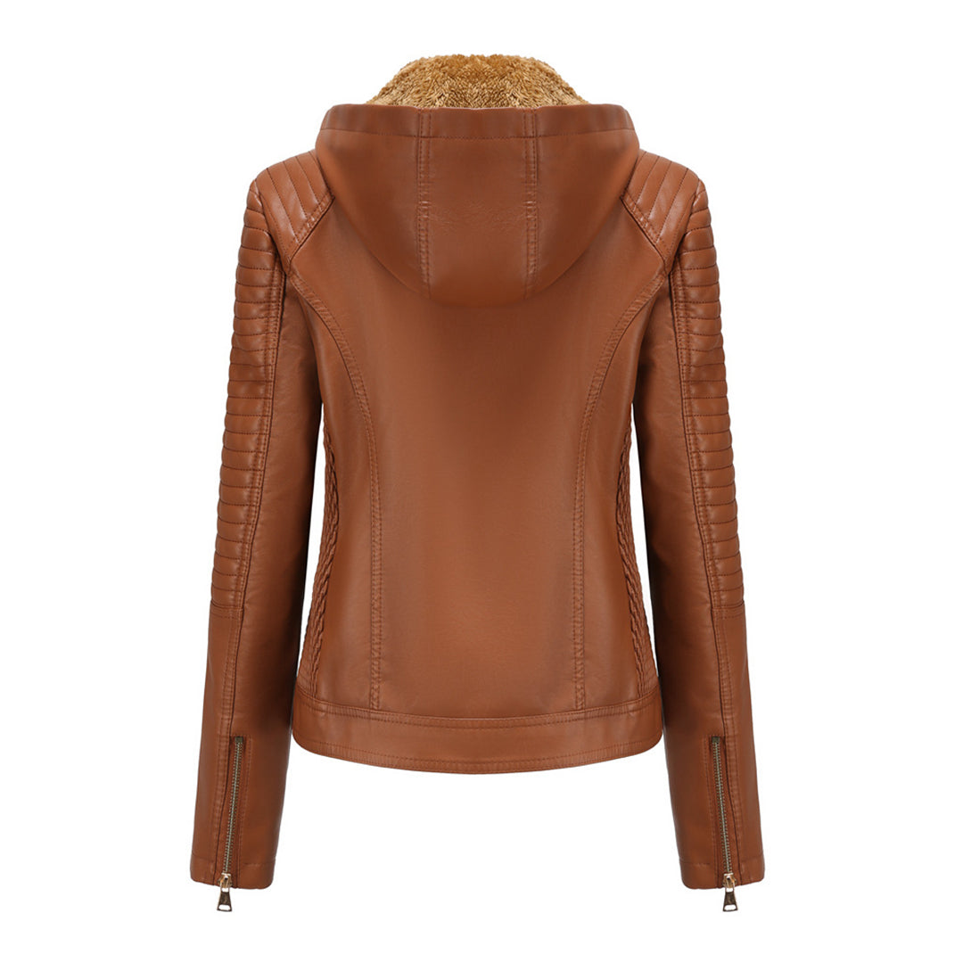 MIRJETE - Stilvolle Leder Sommerjacke