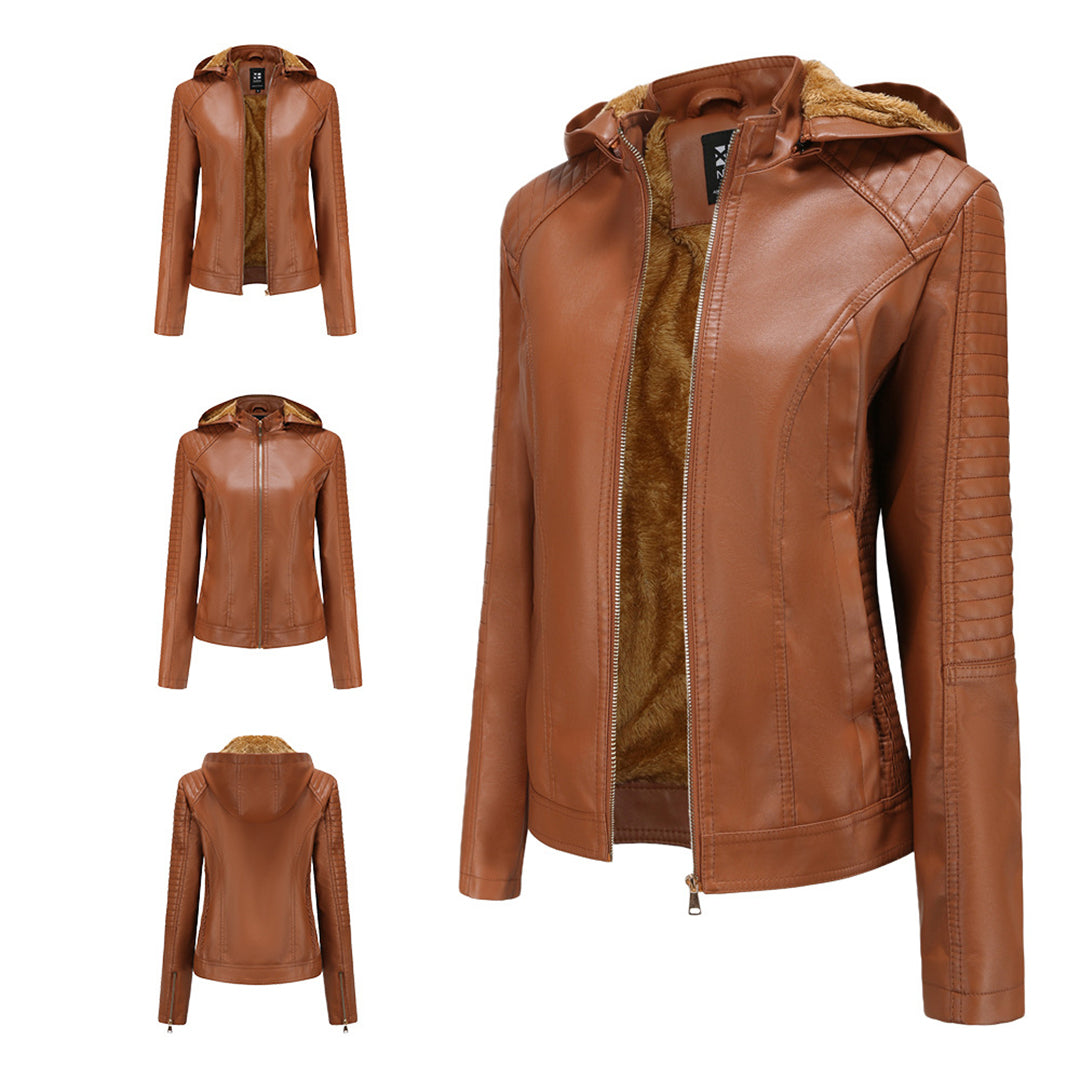 MIRJETE - Stilvolle Leder Sommerjacke