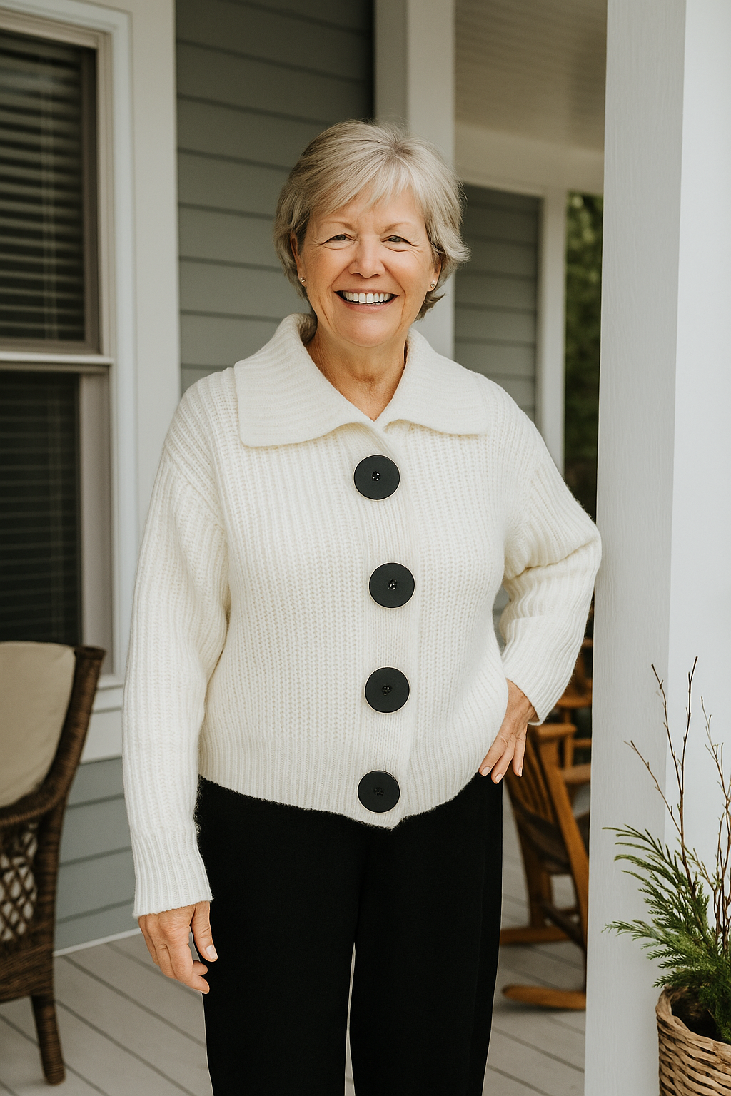 Emmeline | Heritage Strick-Cardigan – Weichheit, Wärme, Selbstvertrauen