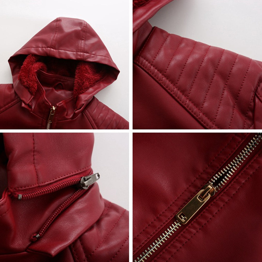 MIRJETE - Stilvolle Leder Sommerjacke