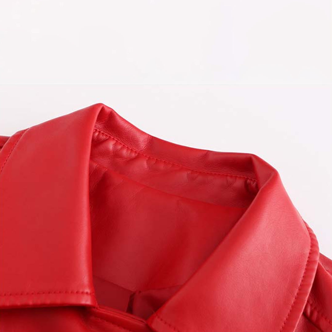HANNIE - Stilvolle Leder Sommerjacke