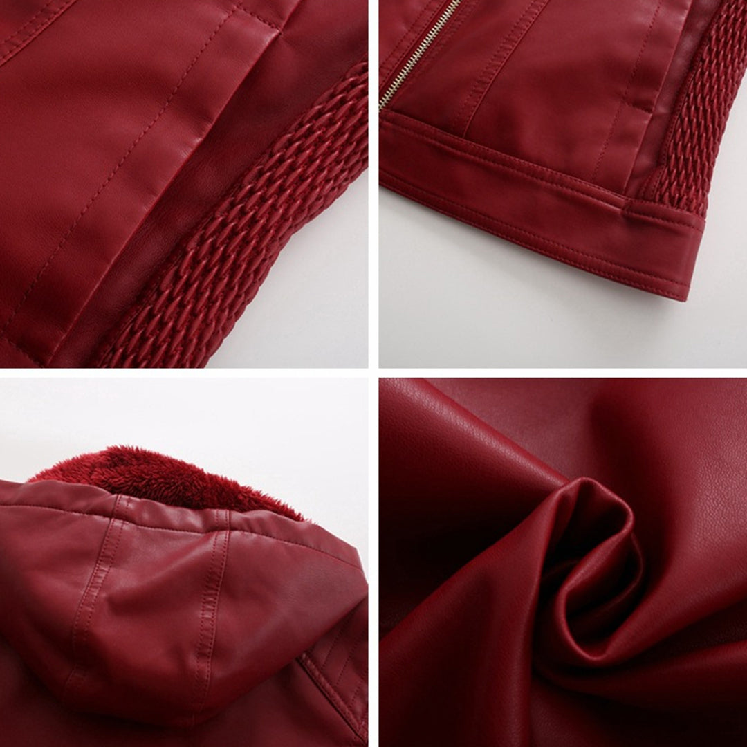 MIRJETE - Stilvolle Leder Sommerjacke