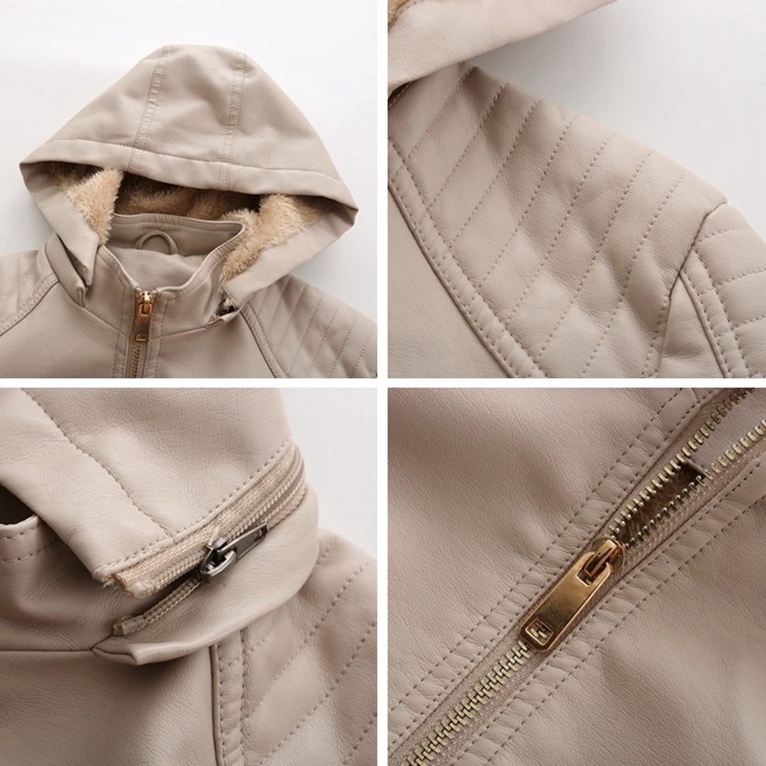 MIRJETE - Stilvolle Leder Sommerjacke
