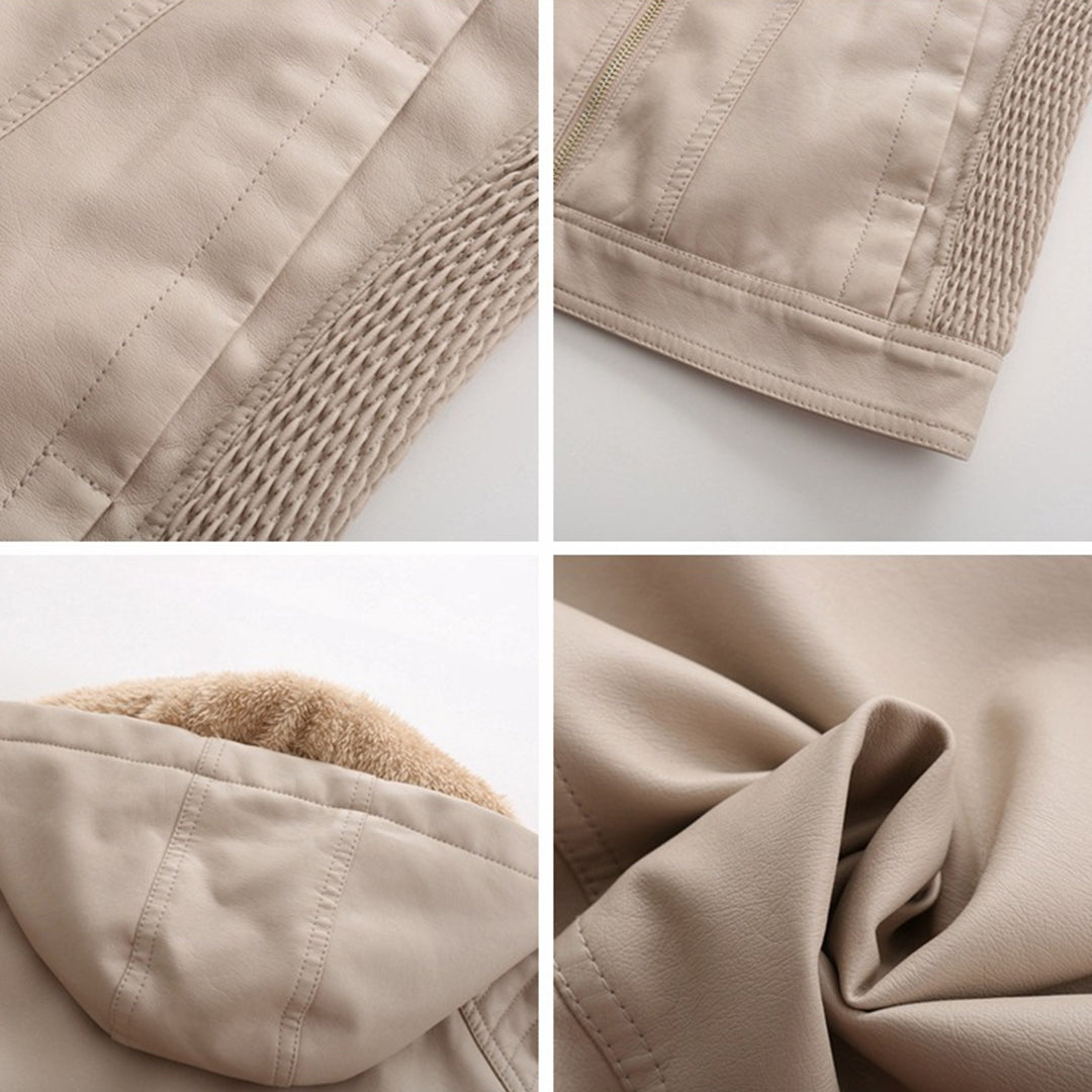 MIRJETE - Stilvolle Leder Sommerjacke
