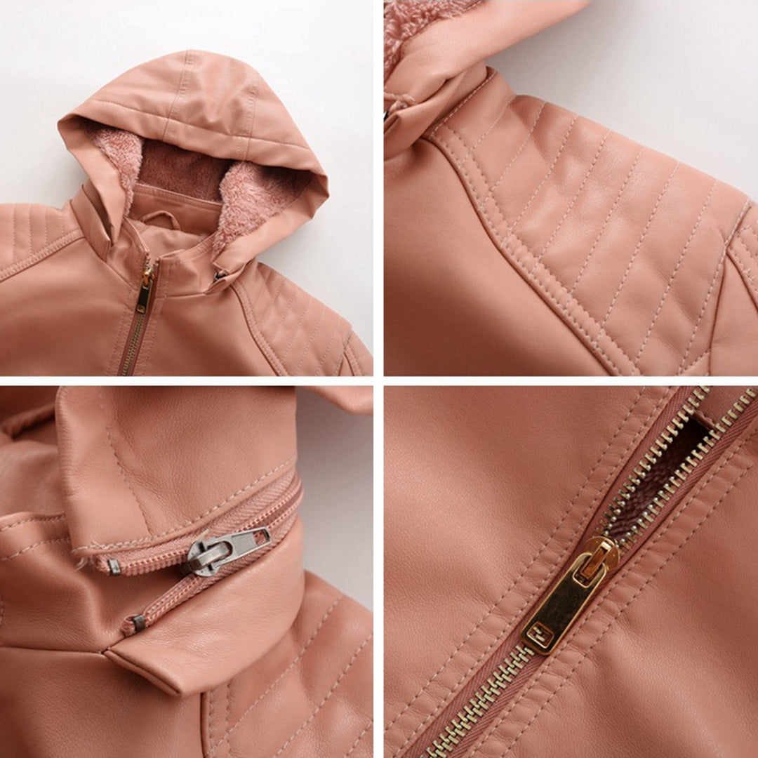 MIRJETE - Stilvolle Leder Sommerjacke