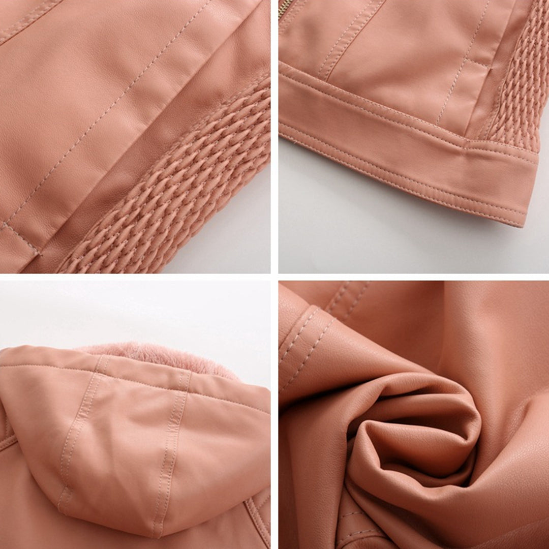 MIRJETE - Stilvolle Leder Sommerjacke