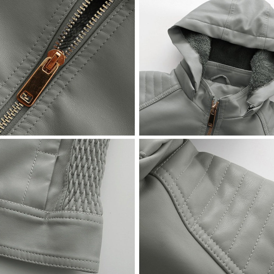 MIRJETE - Stilvolle Leder Sommerjacke