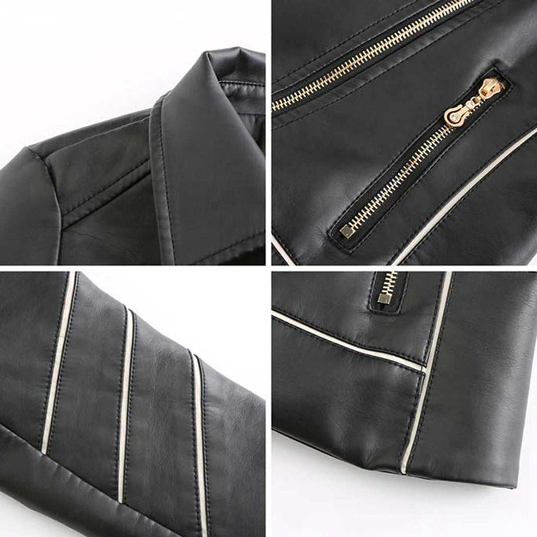 HANNIE - Stilvolle Leder Sommerjacke