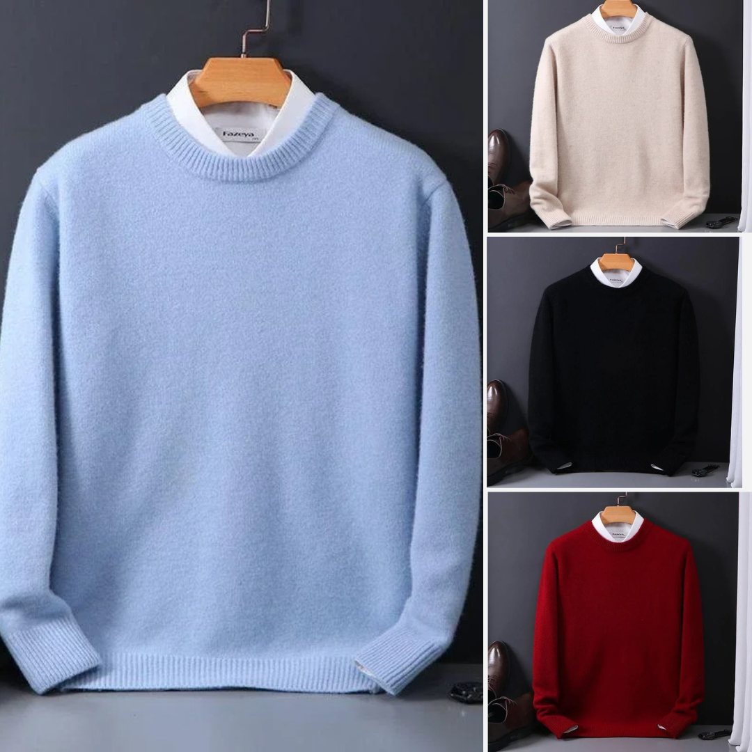 Thierry | Kaschmir Pullover mit Rundhalsausschnitt