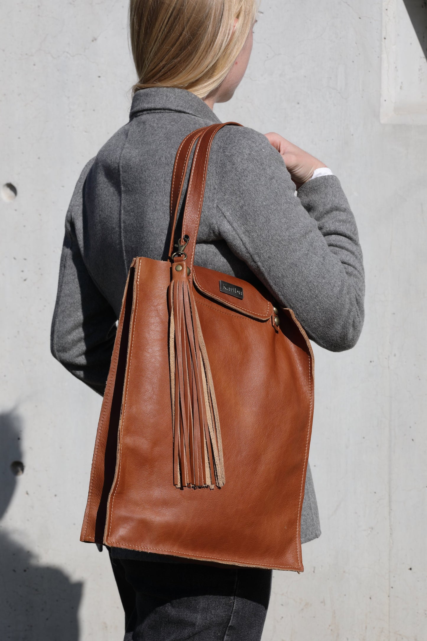 Juanita Hellbraune Geldbörse