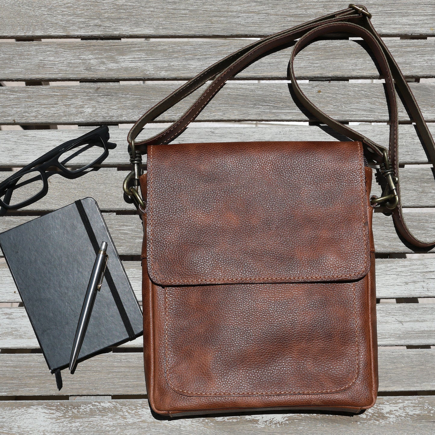 Jose Leder Braun Rucksack