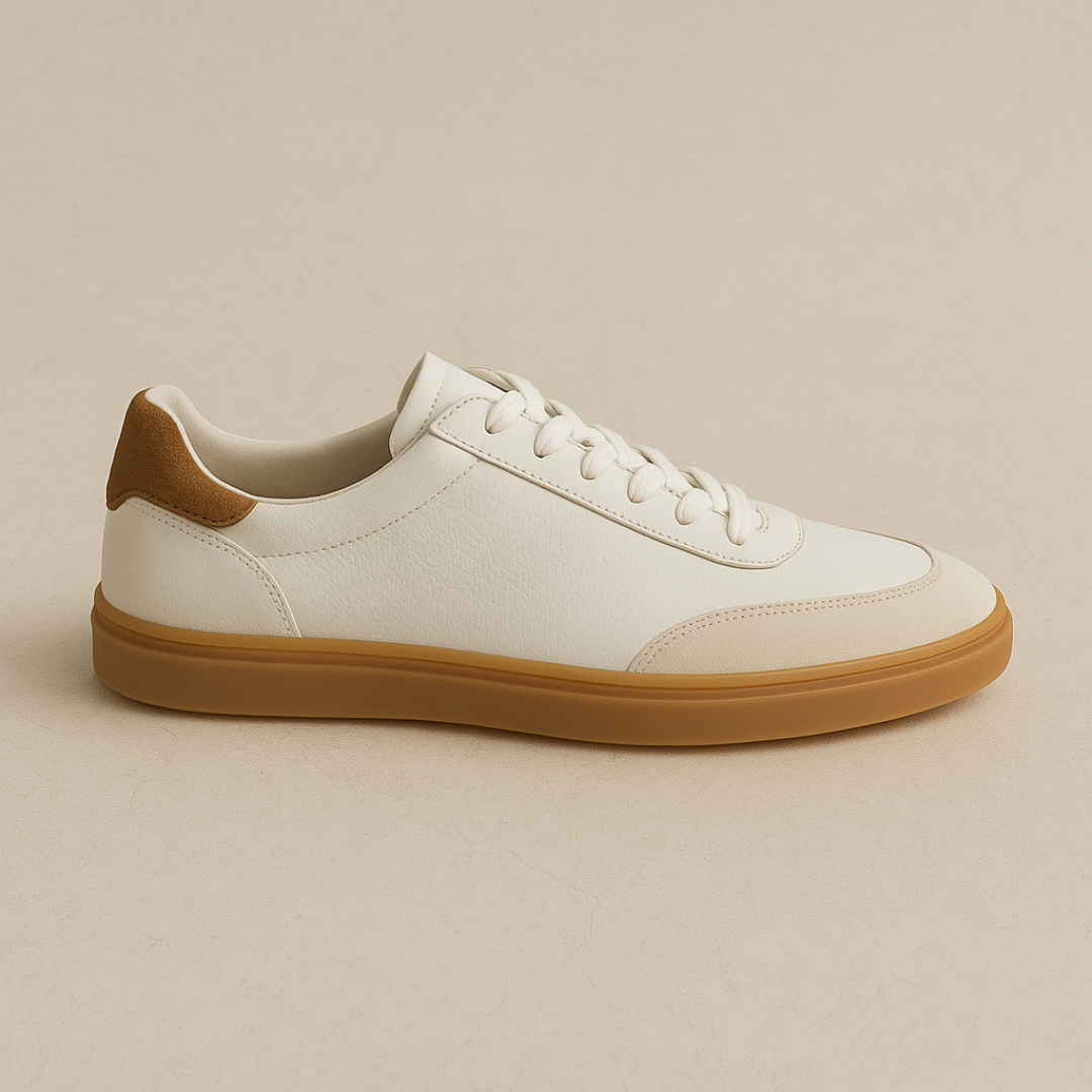 Elegante weiße Ledersneaker für Herren