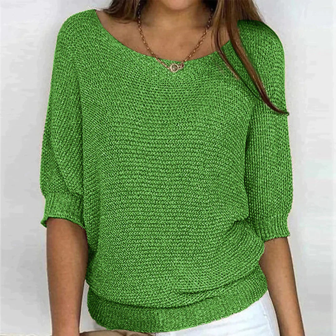 THARAH | Oberteil - Elegant - Strickmuster / Vielseitigs Design - Alltagstauglich für Damen