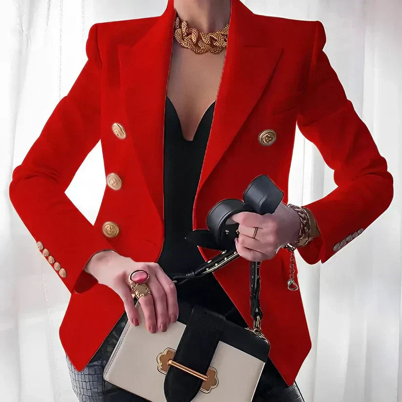 FLORA | Maßgeschneiderter Blazer mit goldenen Knöpfen