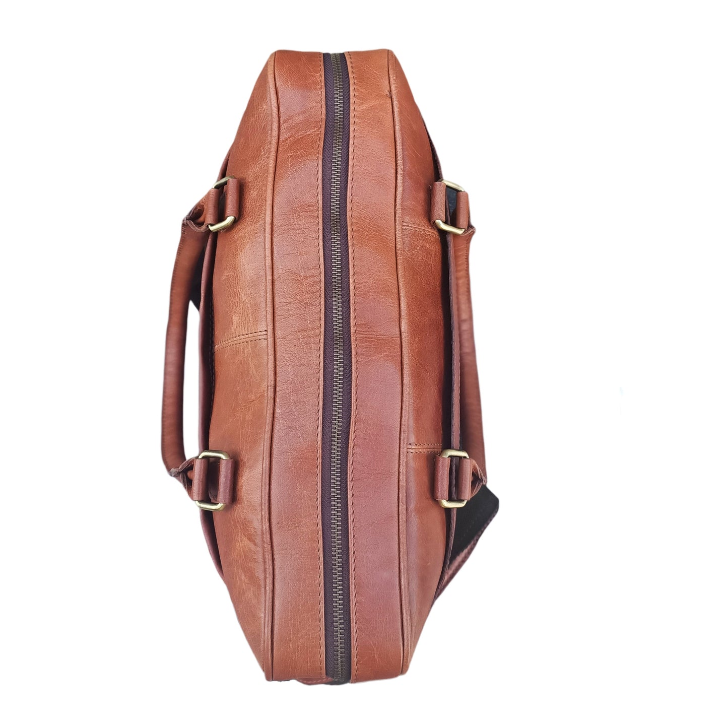 Helle Braune Leder Laptop Tasche