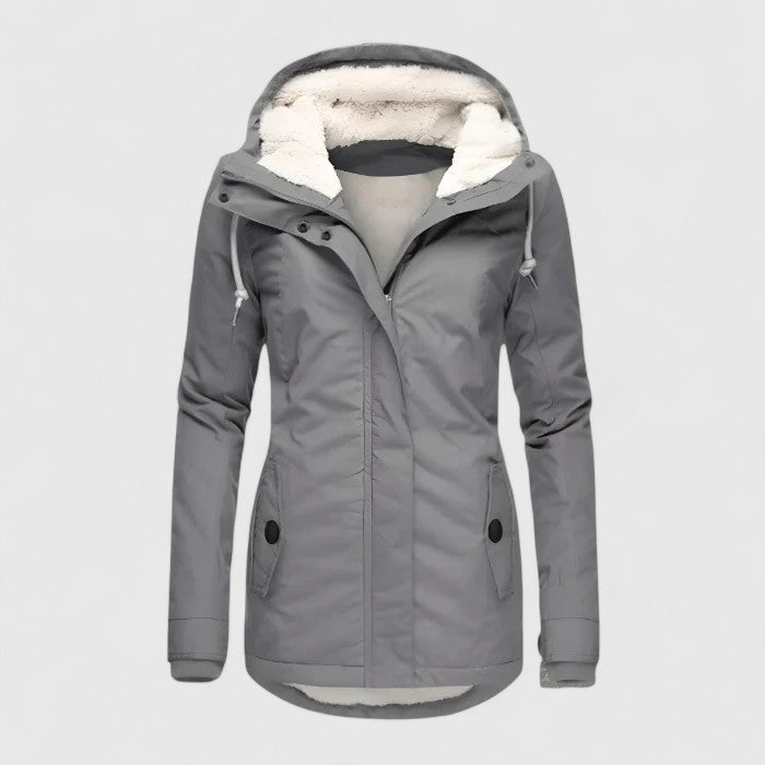 Rovena™ – Wasserdichte Winterjacke mit Kapuze
