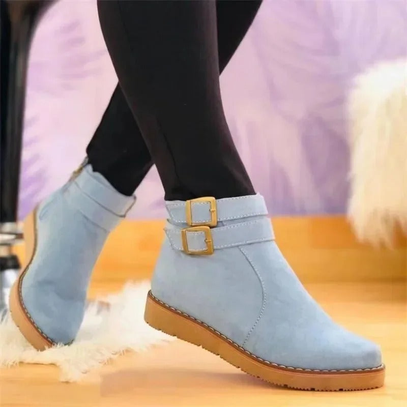 Noor – Damen-Stiefeletten mit Doppel-Schnalle