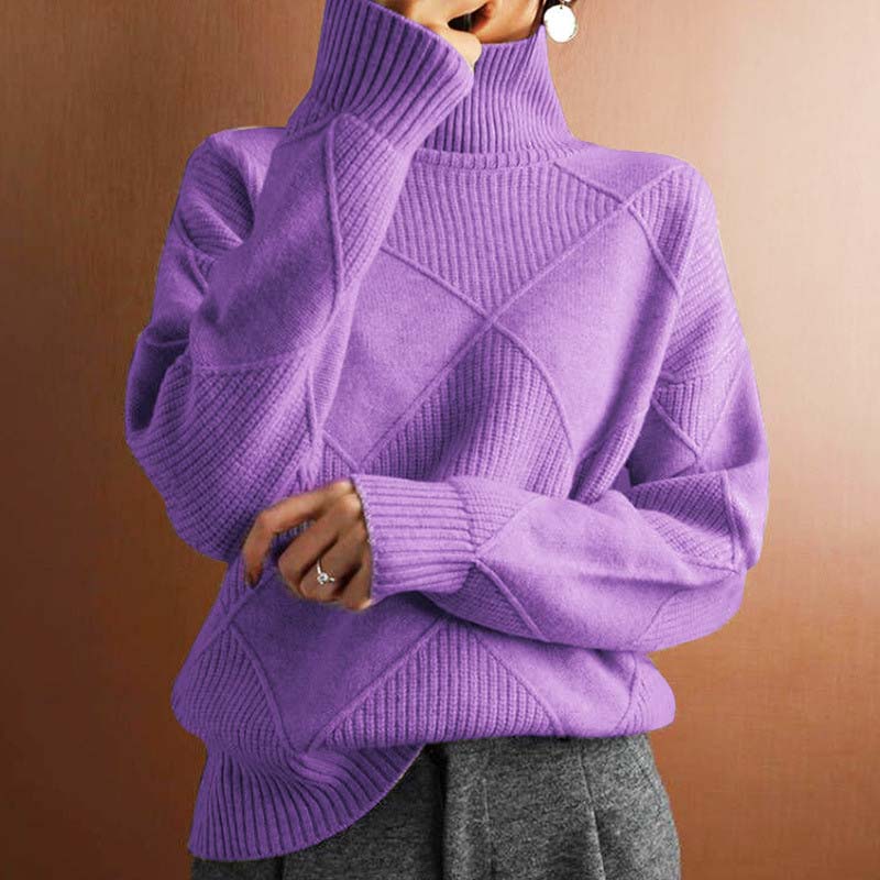 Jorinde | Strickpullover mit hohem Kragen