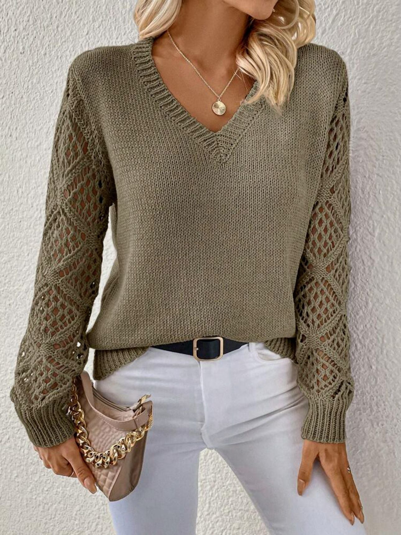 Addison | Weicher V-Ausschnitt-Pullover