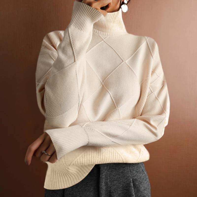 Jorinde | Strickpullover mit hohem Kragen