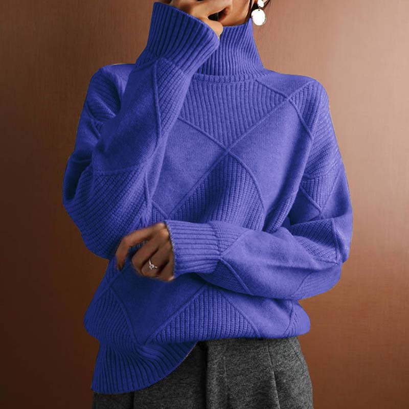 Jorinde | Strickpullover mit hohem Kragen