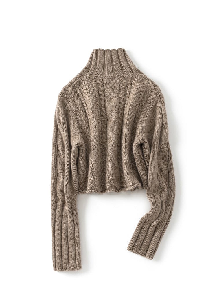 Marielle Bequeme-Cropped-Rollkragenpullover