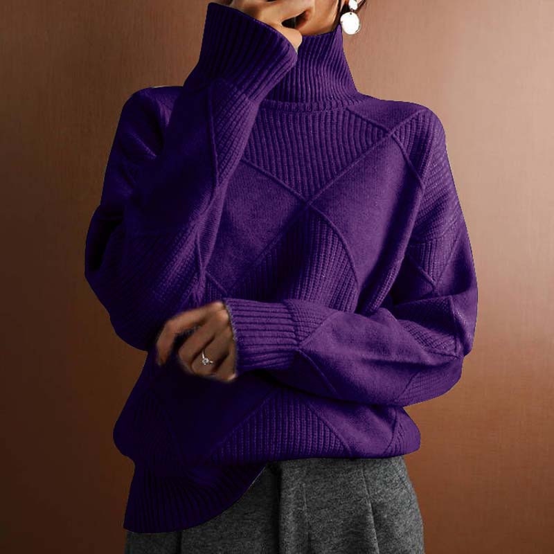 Jorinde | Strickpullover mit hohem Kragen
