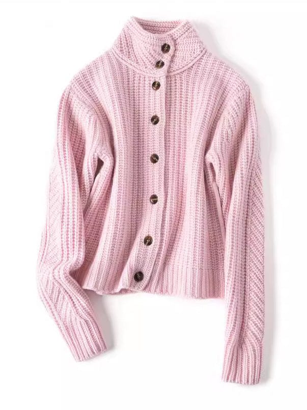 Vivienne Bequeme-Strickjacke mit Knöpfen