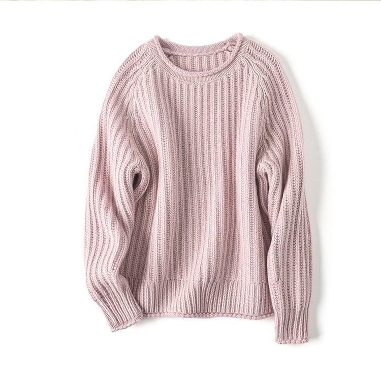 Serena Bequeme-Pullover mit lockerer Rippstruktur